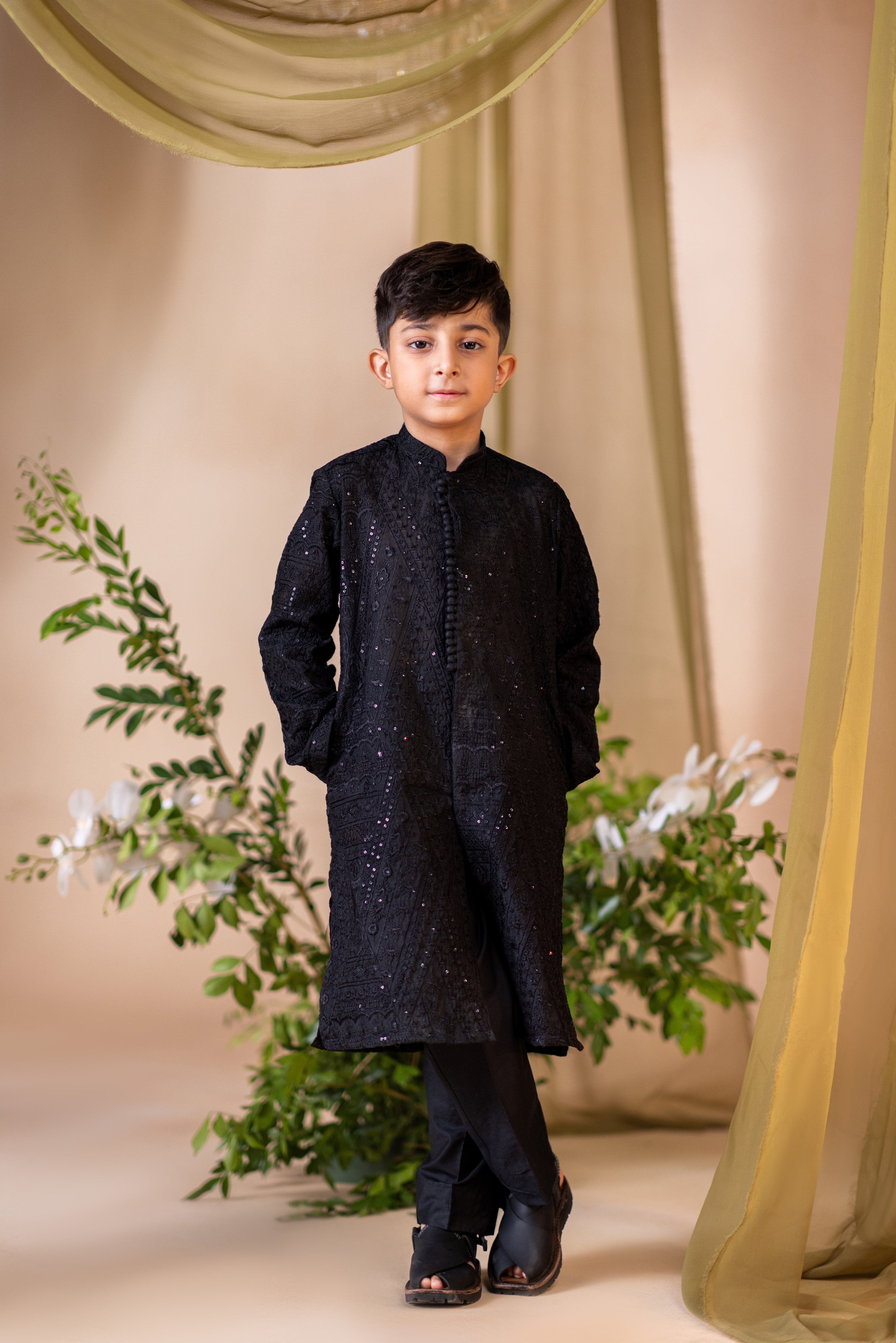 Wali Boys Front Open Kurta
